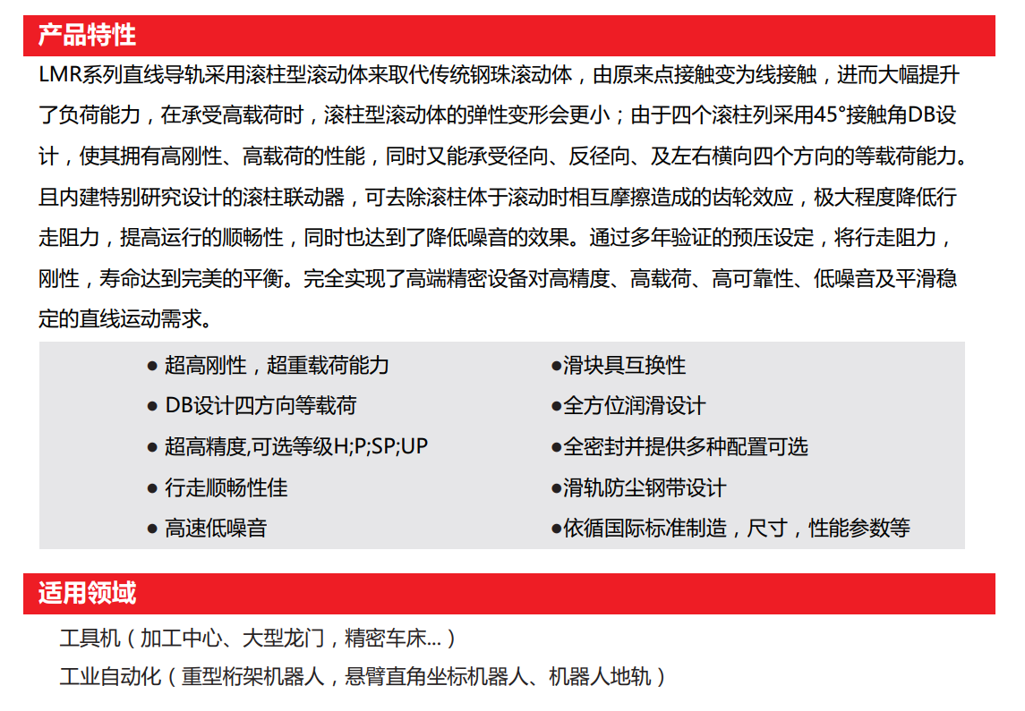 滚柱直线导轨-LMR系列(图2)