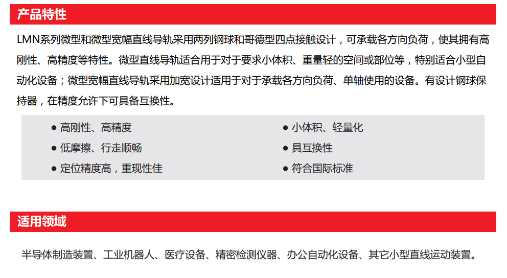 微型直线导轨-LMNNW系列(图1)